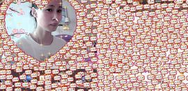 紫色的七主播照片