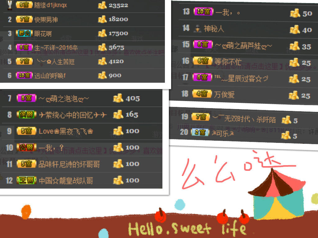 ❀☜小萌萌熊大大☞❀的主播照片
