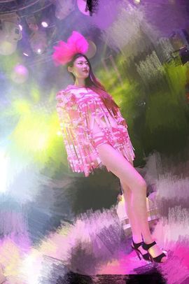 大长腿倩倩主播照片