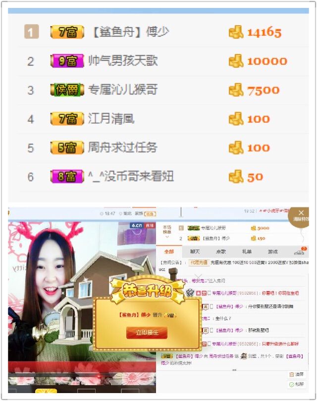 鲨鱼周舟主播照片