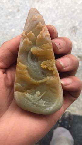 黄蜡石-黄龙玉-逍遥主播照片