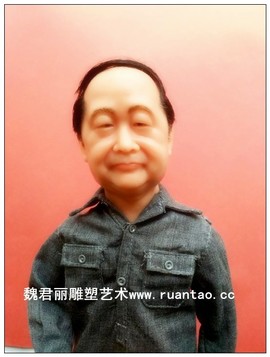 魏君丽雕像艺术主播照片