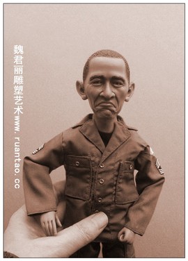 魏君丽雕像艺术主播照片