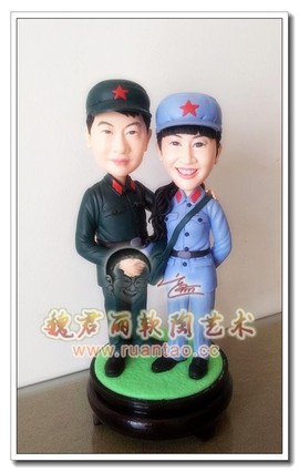 魏君丽雕像艺术主播照片