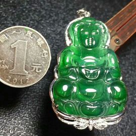 明生翡翠加工镶嵌成品主播照片