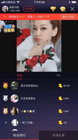 雨荨5198主播照片