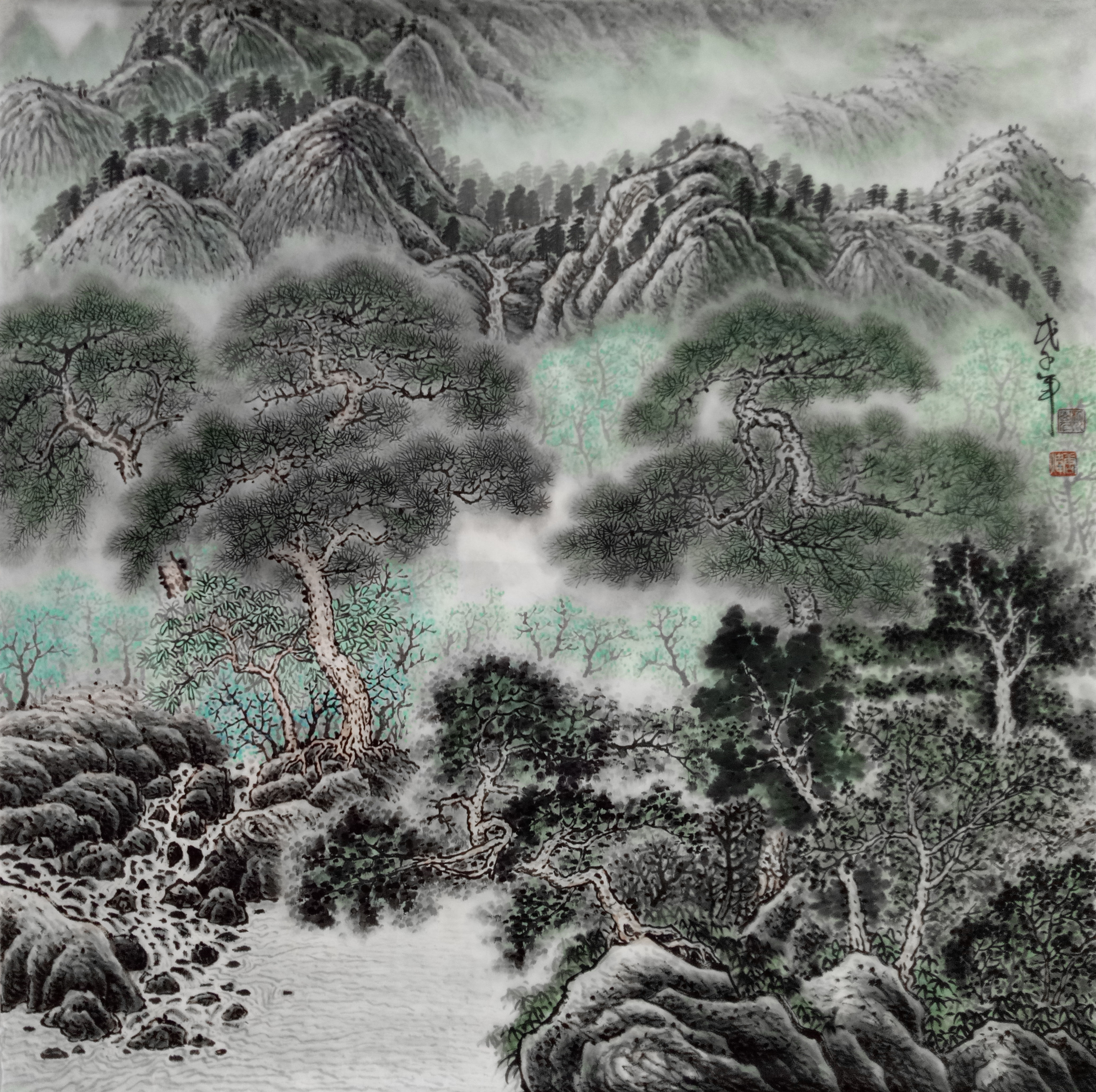 甲景书画苑的主播照片