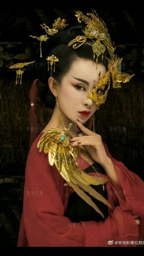 阜阳工笔画写真-阜阳旗袍风写真