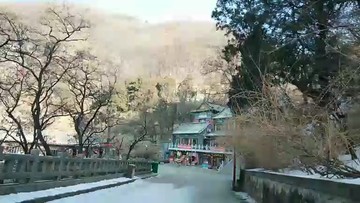 主播在泰山中天门