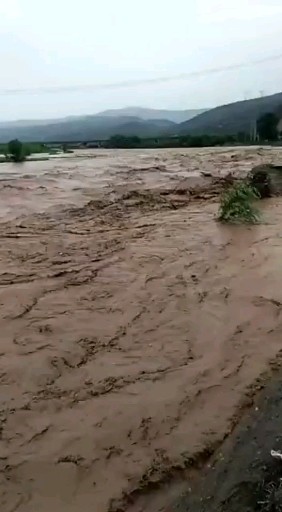 大水把我们的土地都毁了