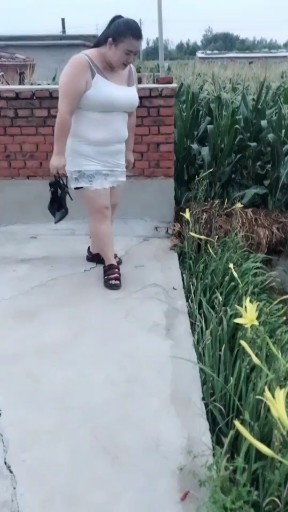 胖妞摘花