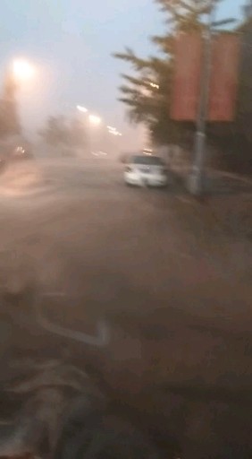 青岛13日最猛烈的暴风雨