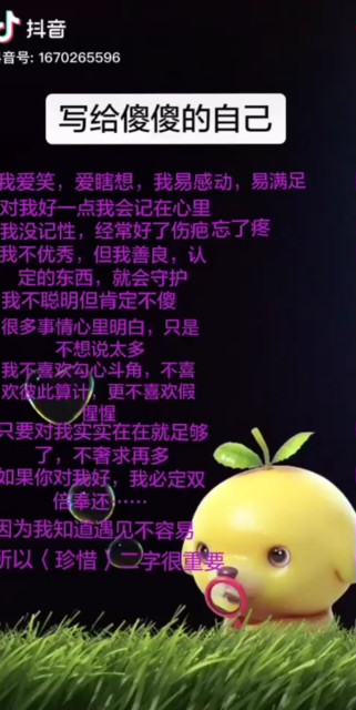 写给傻傻的自己，就知道叫我傻瓜