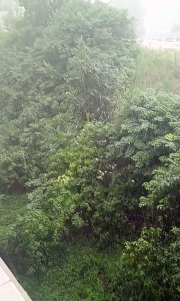 好大的暴雨