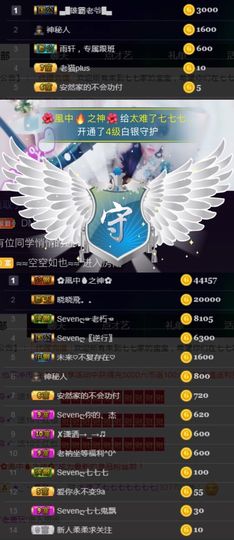 Sevenღ你七七呀主播照片