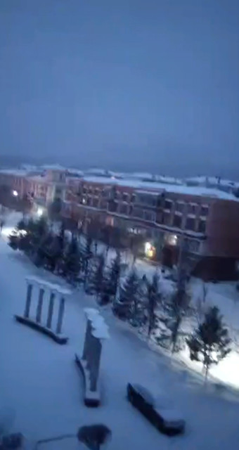雪后的东北小城