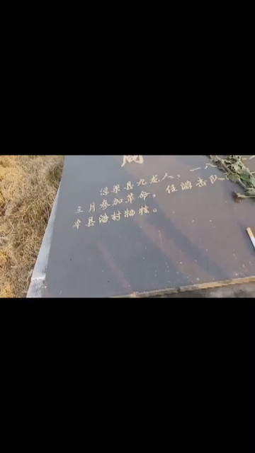 阿平祭拜英烈