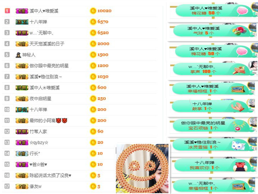 溪溪♥感恩有你主播照片