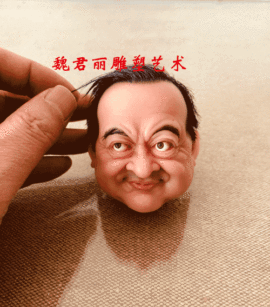 魏君丽雕像艺术主播照片