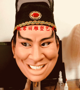 魏君丽雕像艺术主播照片