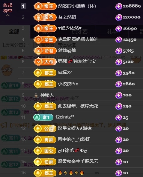 然然榮升紫冠感恩家人主播圖片