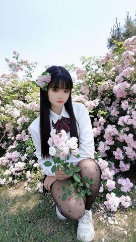 妞妞骑行中国主播照片