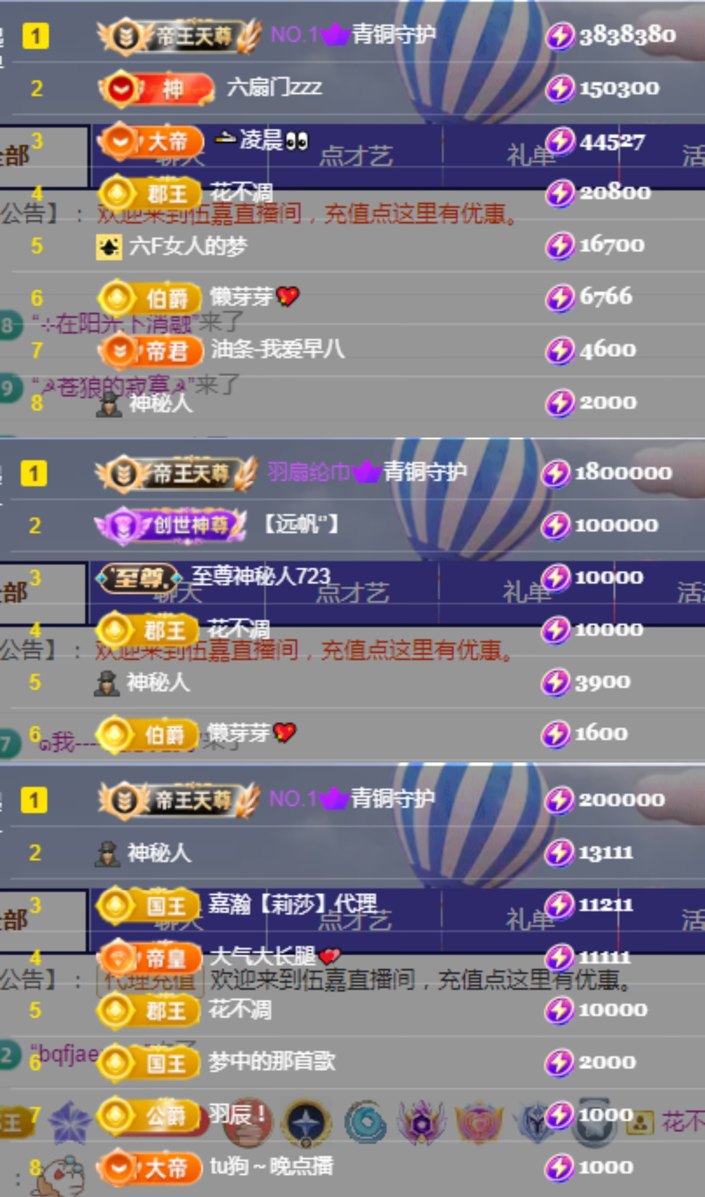 嘉賀青銅哥帝皇天尊主播圖片