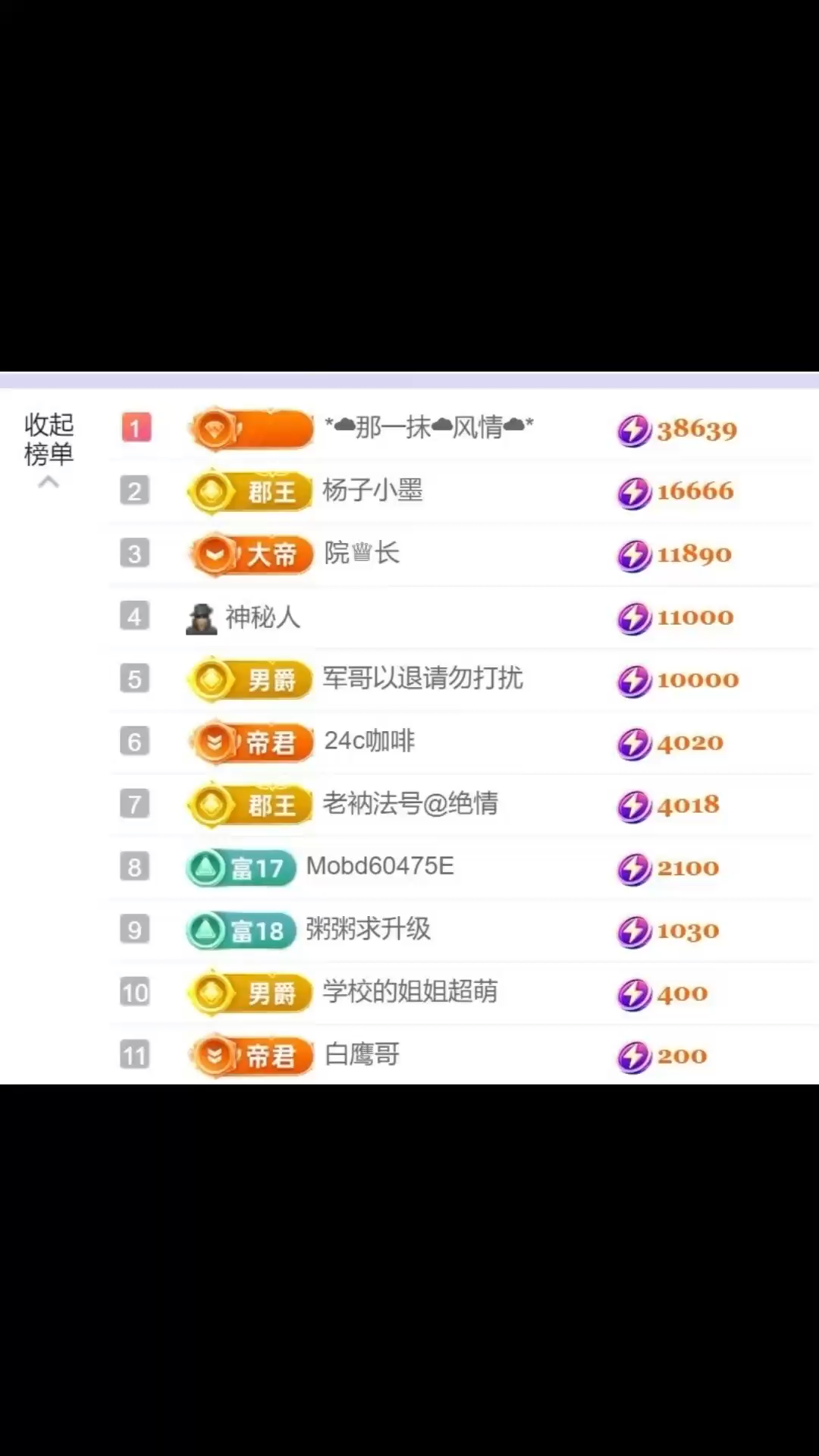 今天是慕妍最好的榜单