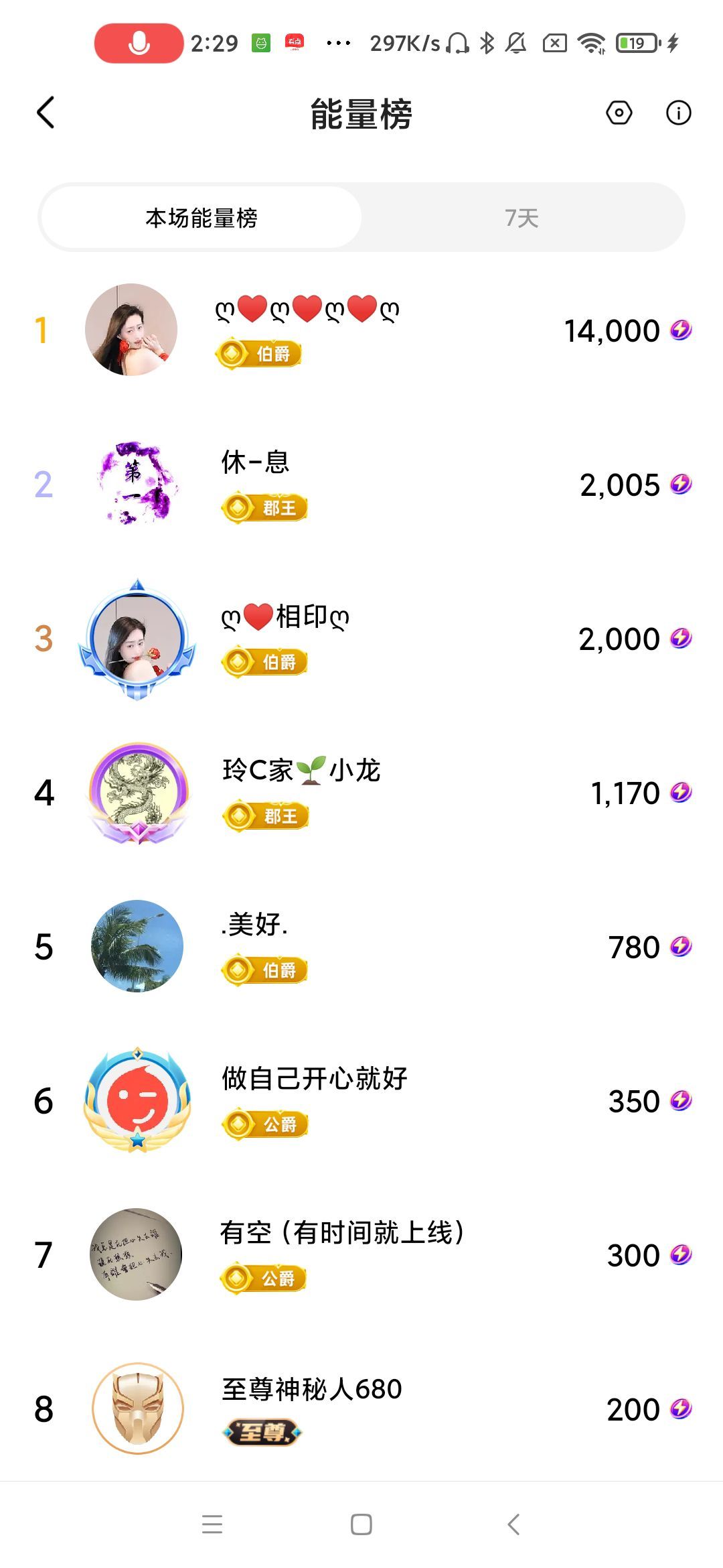 玲C努力升级🍀主播图片
