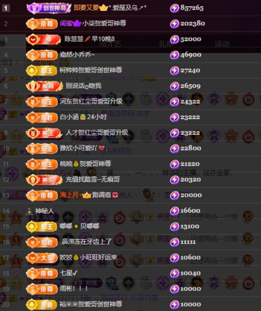 小玲儿27冠感谢接生主播图片