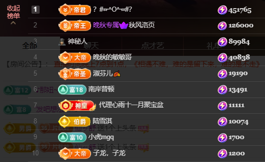 晚秋《加油版》的主播照片