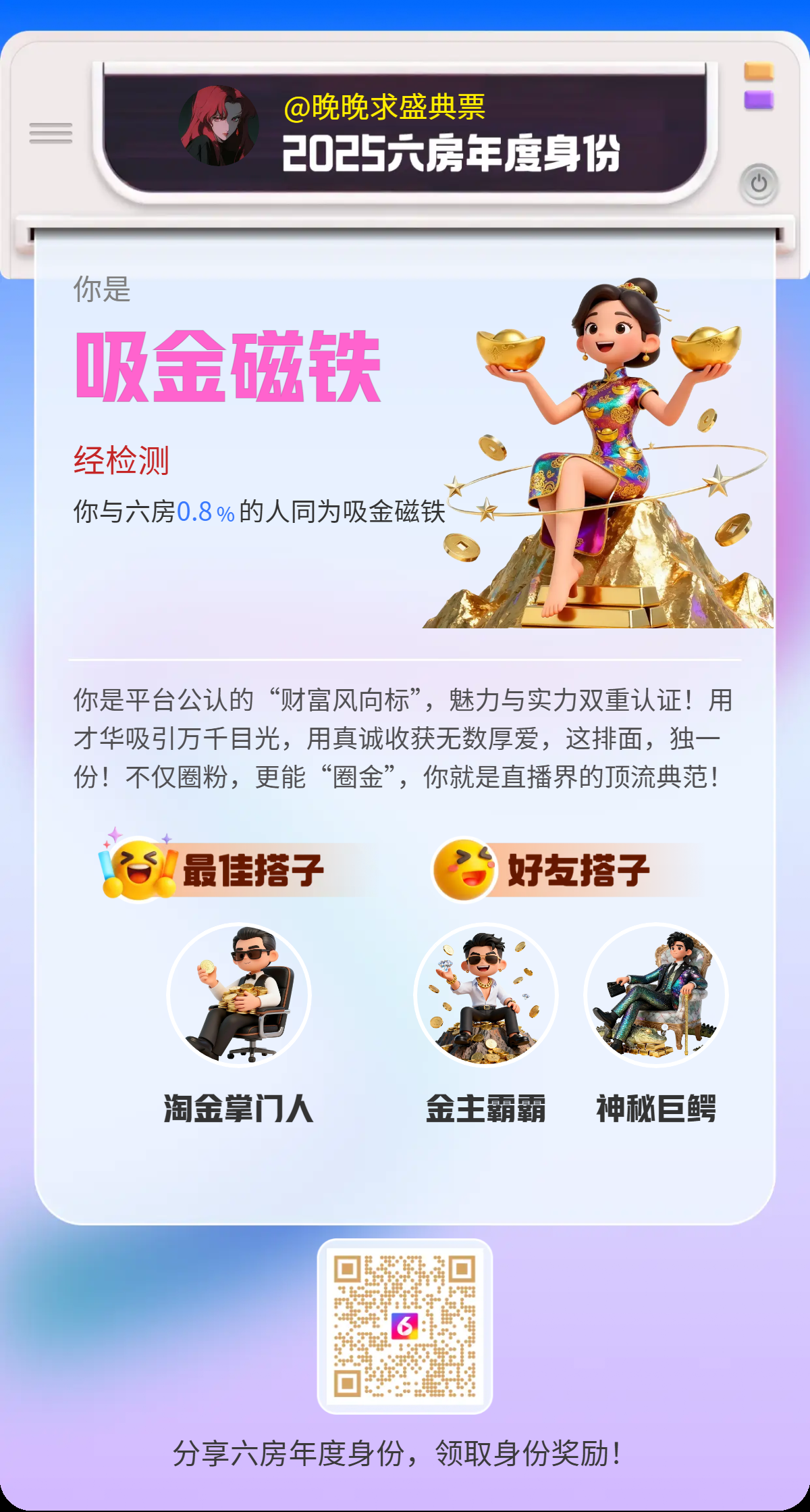 晚晚求盛典票主播图片