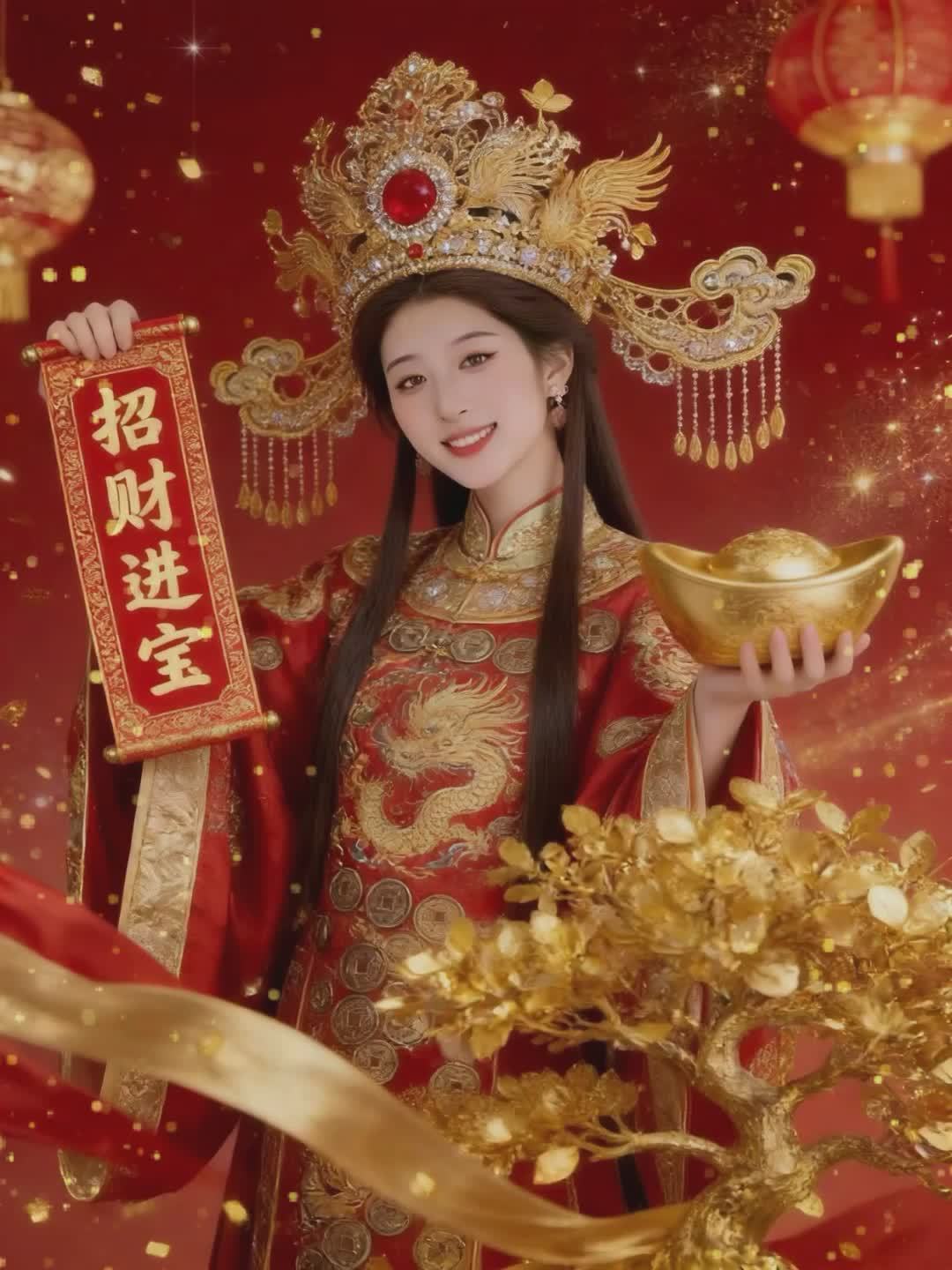 祝大哥们财源广进。金玉满堂，一帆风顺