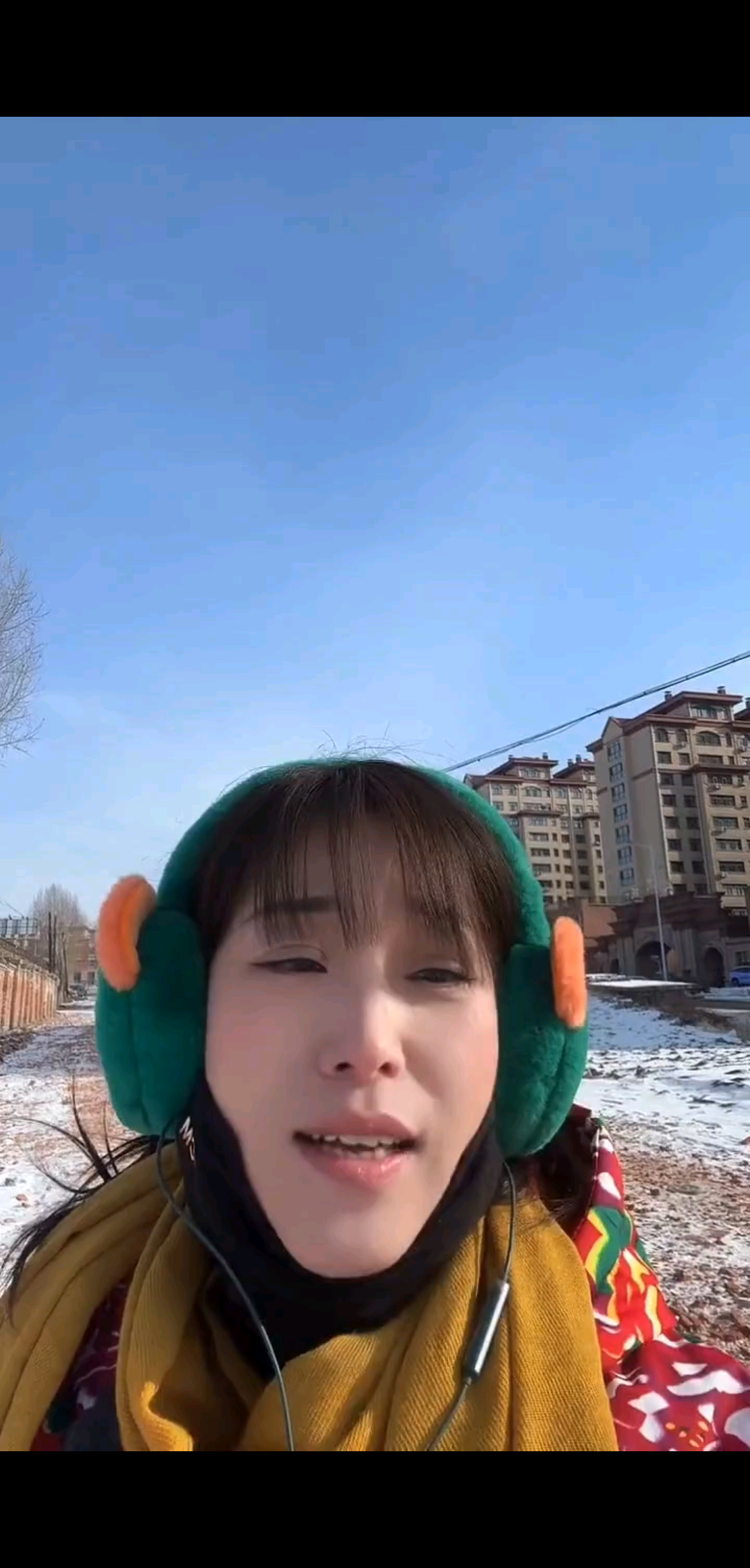 风从东北高坡吹过，带