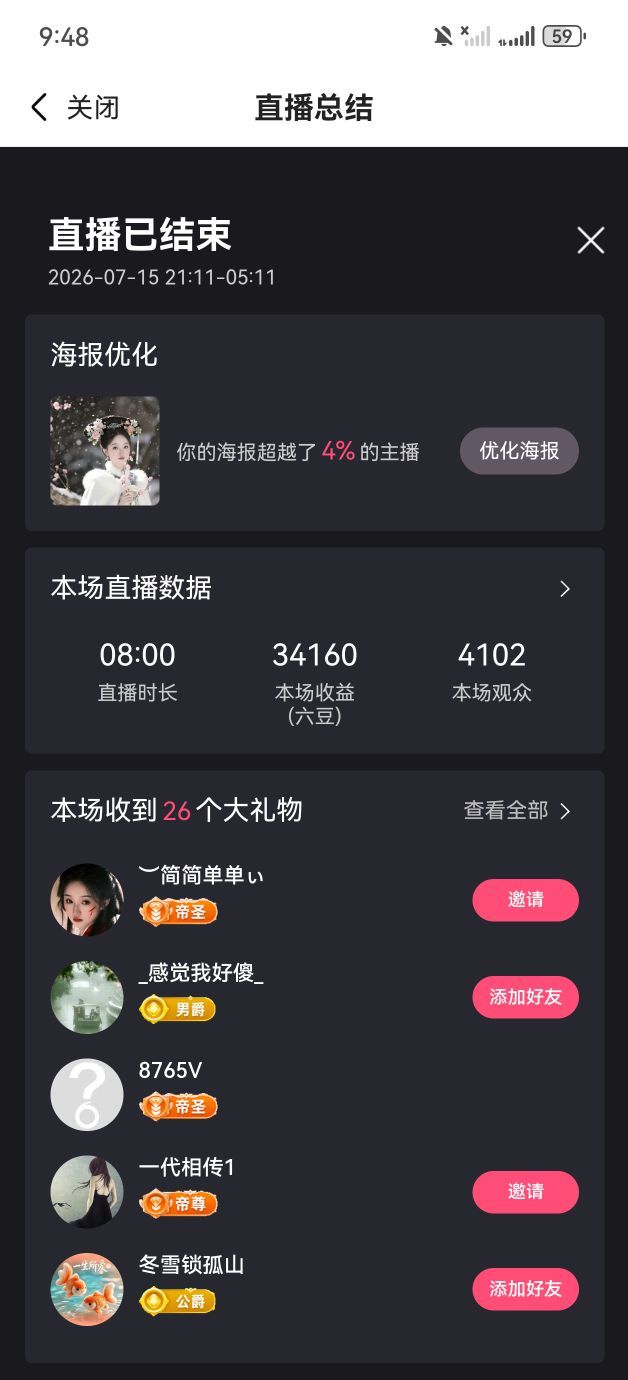 ︶薀昕努力升红冠❤ぃ的主播照片