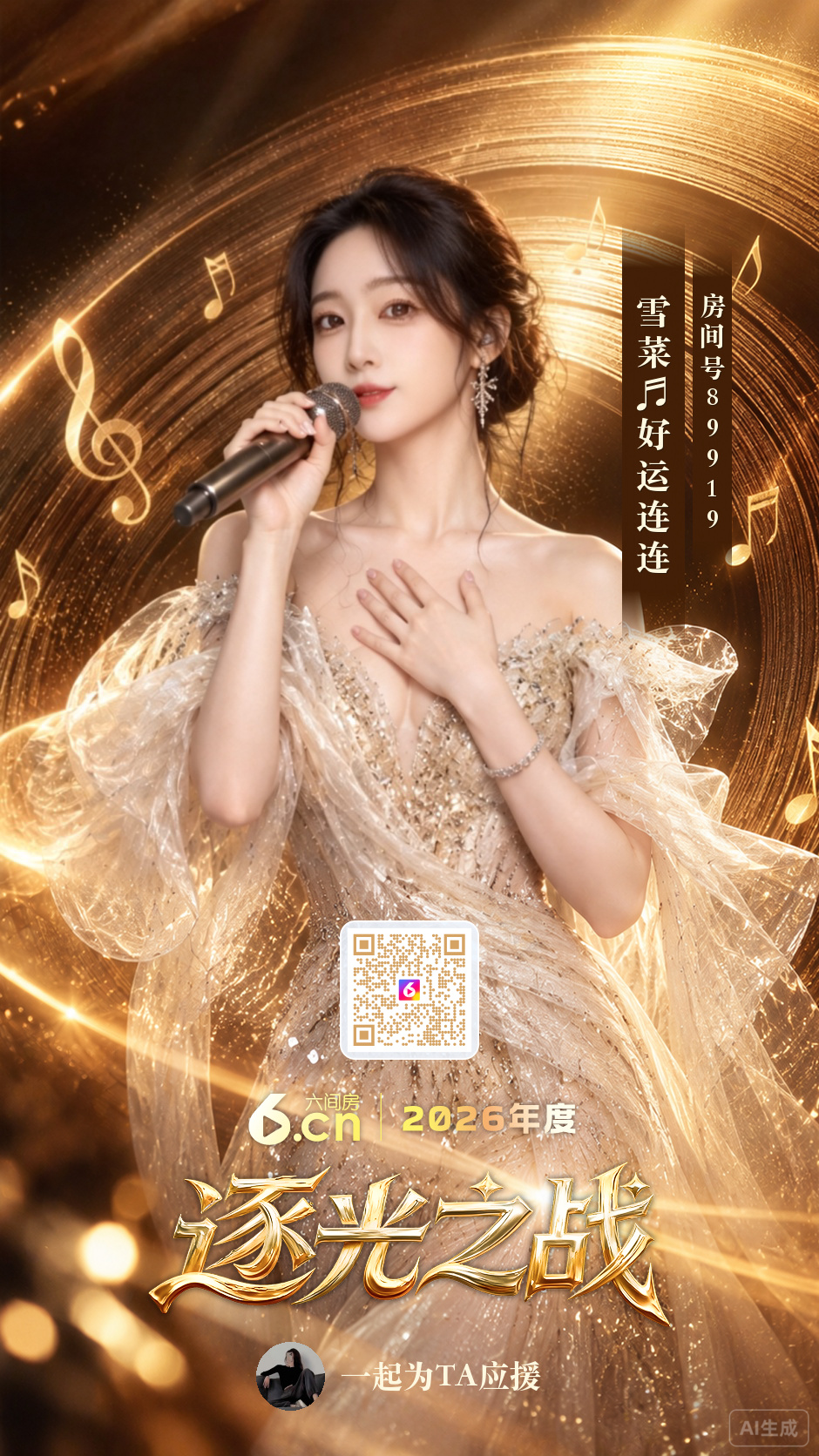雪菜♬好运连连主播图片