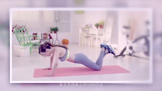 美女教你俯卧撑