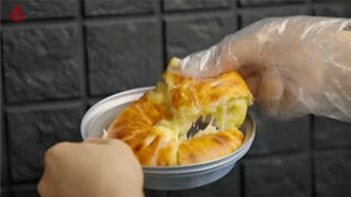 网红果王芝士榴莲饼超多人排队爆浆的感觉超爽