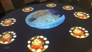 互动餐厅 餐桌互动 投影互动系统人机交互云驼灵境