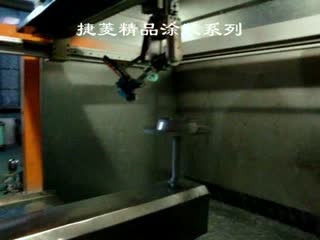 刹车盘自动喷涂生产线，可24小时不间断工作  