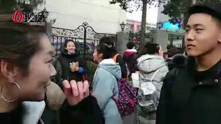 中戏艺考现场惊现小迪丽热巴 17.02.07