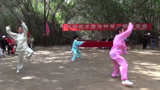 09太极拳56式合演 包头武术健身qq群 第二届群友会