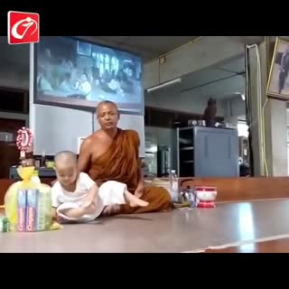 爆笑小沙弥打瞌睡一幕