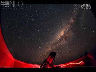 延时摄影纳米比亚如梦如幻的星空