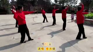 华丰故城中老年广场舞 唱红尘 东方健婉君