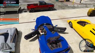 GTA5 暴发户催佛一口气买了五台超跑!!哪一台最帅__ ( 平板拖车运输模块)