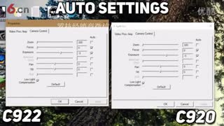 Logitech  罗技 C922与C920网络摄像头比较（1080p 30 FPS）_超清