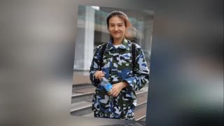 上戏新生军训返校颜值高 清纯美女云集