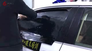前门烤玻璃膜精细讲解教学视频