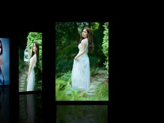 凌瑄瑄最新写真展微笑 清新造型显邻家女风范